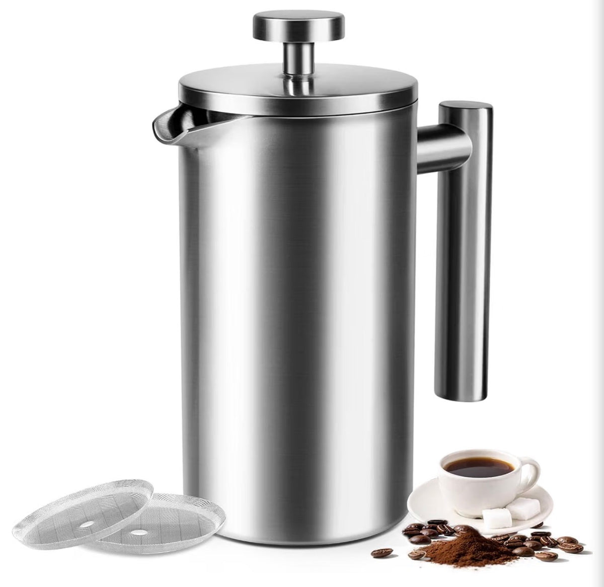 Brew Better Coffee with Our Durable Stainless Steel French Press – 24oz